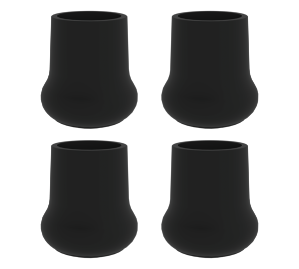 Außenschuh f. Alu-A.-pod. starr ø 30 schwarz | © MUNK GmbH