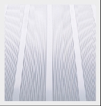 Ribbed aluminium surface