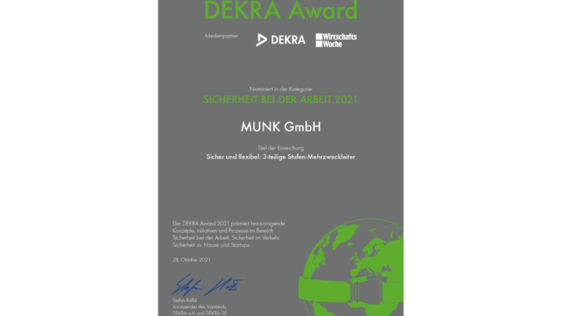 Nomination for DEKRA Award 2021 | © n/a